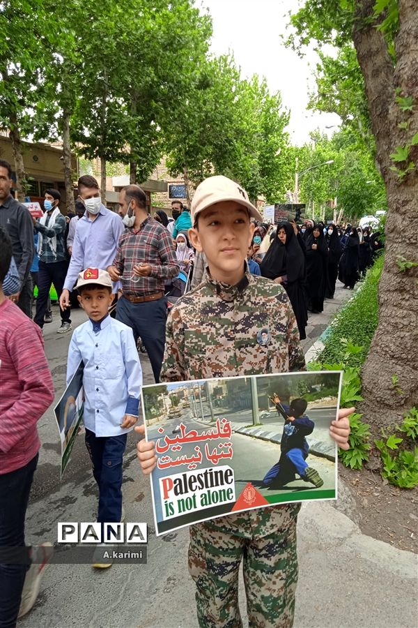 راهپیمایی روز قدس در فلاورجان