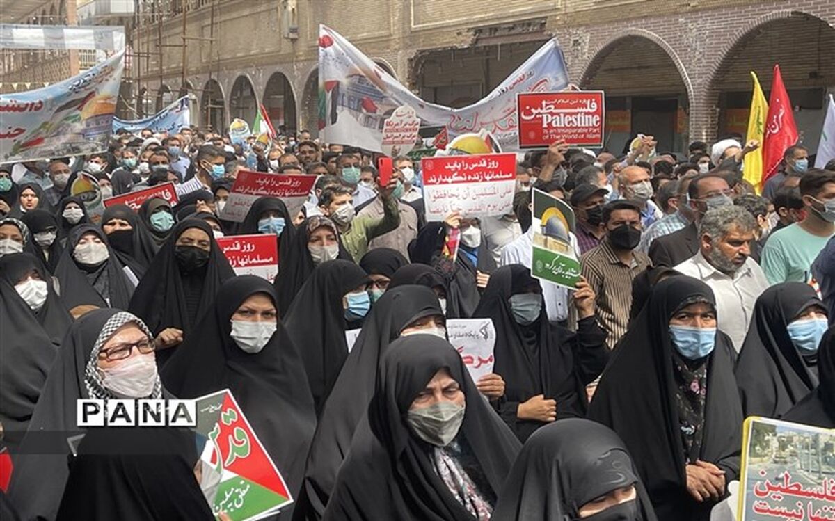 حضور رئیس سازمان زندان ها در مراسم راهپیمایی روز قدس