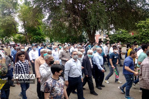 حماسه باشکوه مردم اندیمشک در راهپیمایی روزقدس