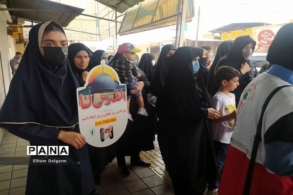 راهپیمایی روز قدس در شهرستان شوشتر