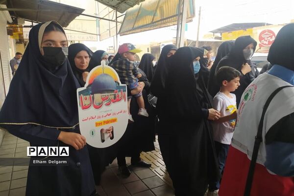 راهپیمایی روز قدس در شهرستان شوشتر