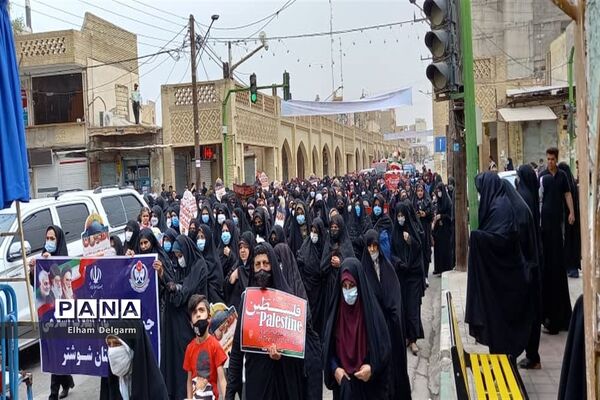 راهپیمایی روز قدس در شهرستان شوشتر