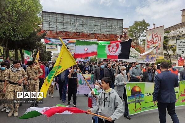 راهپیمایی روز قدس در رودهن