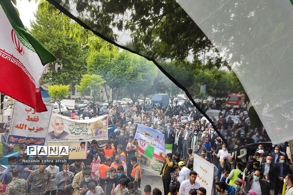 راهپیمایی روز قدس در رودهن