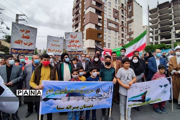 راهپیمایی روز قدس در رودهن