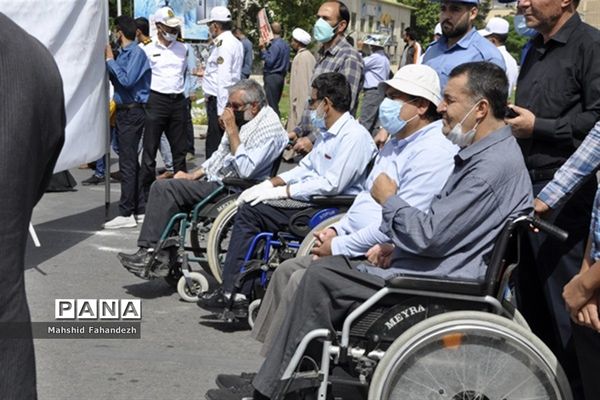 حضور پرشور مردم شیراز در راهپیمایی  روز قدس