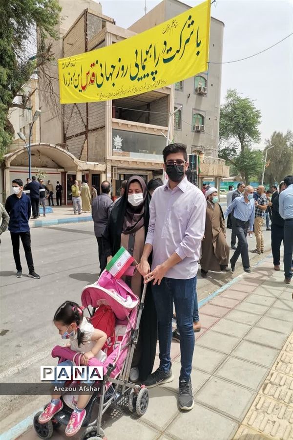 راهپیمایی روز جهانی قدس در شهر بندر امام خمینی (ره)