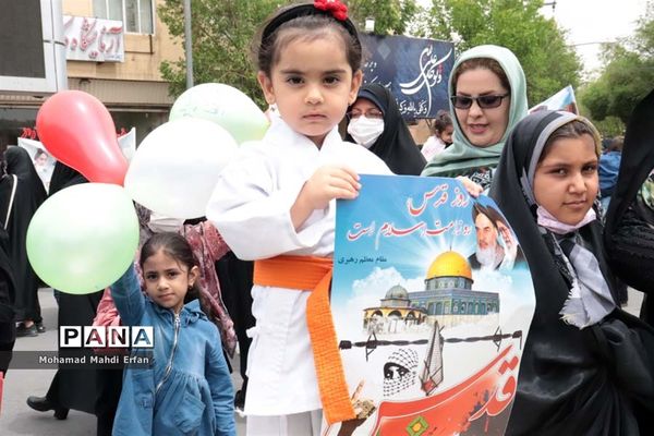 حماسه حضور مردم آباده در حمایت از مردم مظلوم فلسطین