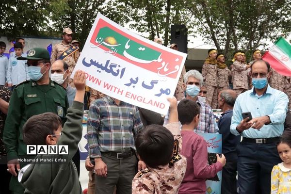 حماسه حضور مردم آباده در حمایت از مردم مظلوم فلسطین