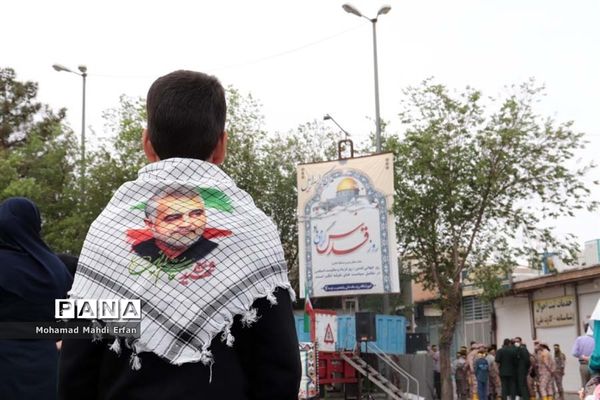 حماسه حضور مردم آباده در حمایت از مردم مظلوم فلسطین