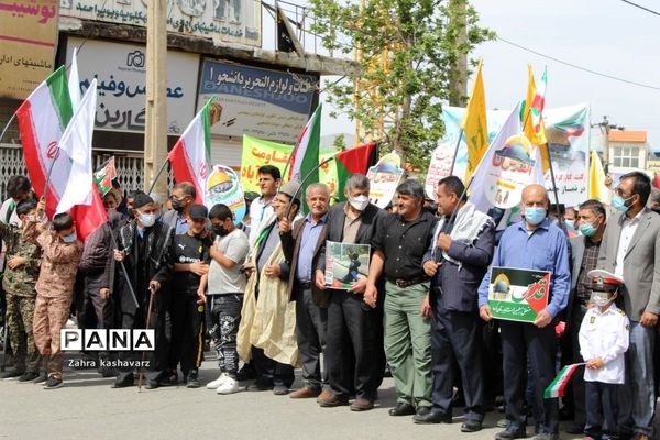 خروش مردم شهرستان بویراحمد در حمایت از مقاومت فلسطین