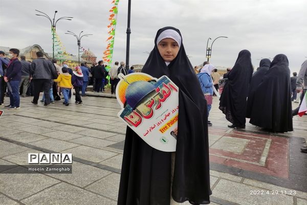 راهپیمایی روز قدس در همدان