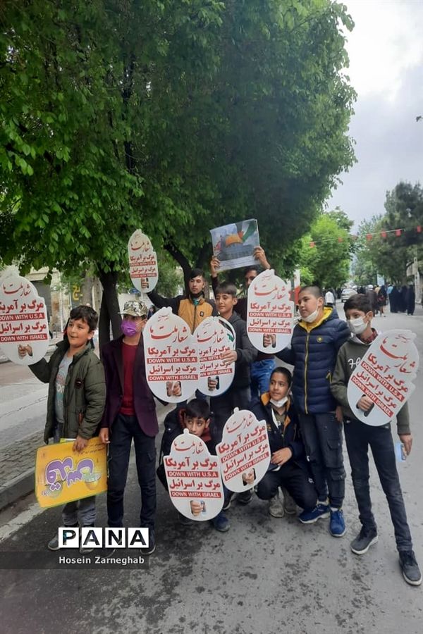 راهپیمایی روز قدس در همدان