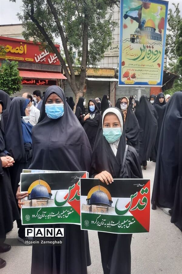 راهپیمایی روز قدس در همدان