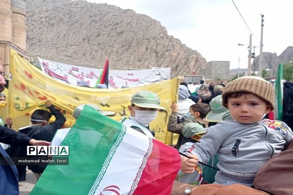 حضور گسترده دانش‌آموزان تشکیلات پیشتازان در راهپیمایی روز قدس