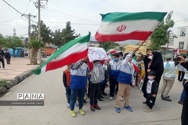 حضور گسترده دانش‌آموزان تشکیلات پیشتازان در راهپیمایی روز قدس