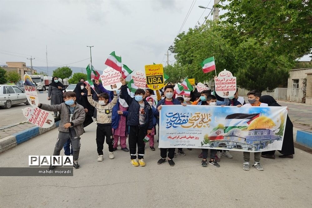 حضور گسترده دانش‌آموزان تشکیلات پیشتازان در راهپیمایی روز قدس