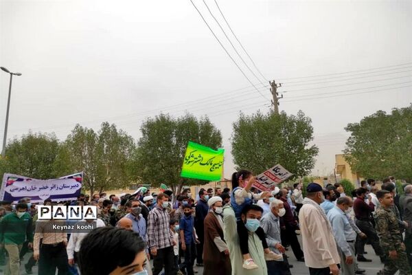 راهپیمایی روز جهانی قدس در اهرم تنگستان