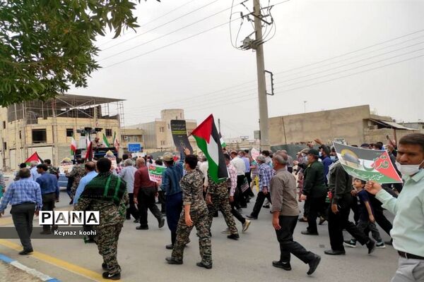 راهپیمایی روز جهانی قدس در اهرم تنگستان