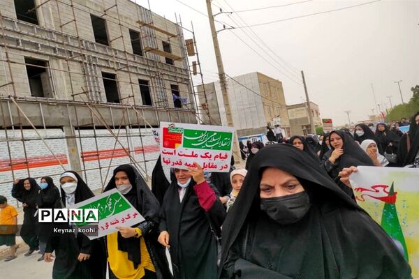 راهپیمایی روز جهانی قدس در اهرم تنگستان