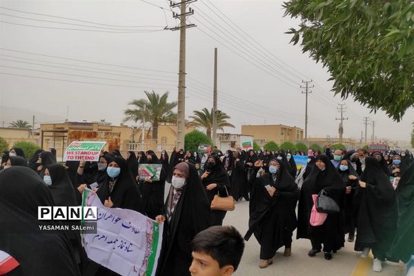 راهپیمایی روز جهانی قدس در اهرم تنگستان