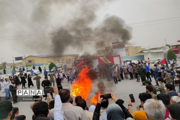 راهپیمایی روز جهانی قدس در اهرم تنگستان