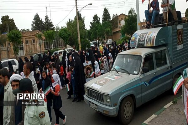 راهپیمایی روز قدس در شهرستان کهک قم