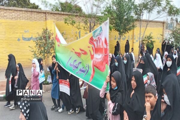راهپیمایی روز قدس در شهرستان کهک قم