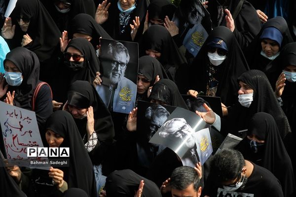 مراسم تشییع نادر طالب‌زاده