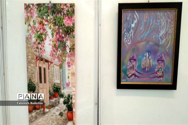 نمایشگاه نقاشی  در سالن فرهنگسرای آیت الله بهاری شهر بهار