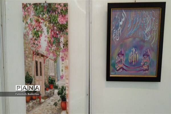 نمایشگاه نقاشی  در سالن فرهنگسرای آیت الله بهاری شهر بهار