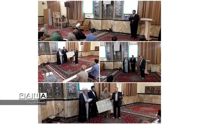 تقدیر از معلم پیشکسوت و فعال تربیت دینی در جمع نمازگزاران مسجد قائم‌ کاشمر