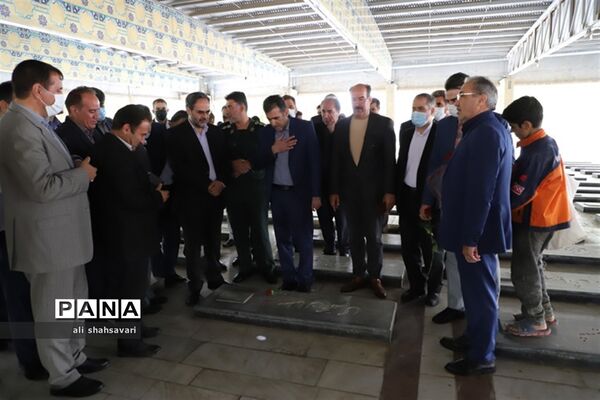 آیین غبارروبی و گلباران مزار مطهر شهدا به‌مناسبت هفته بزرگداشت مقام معلم