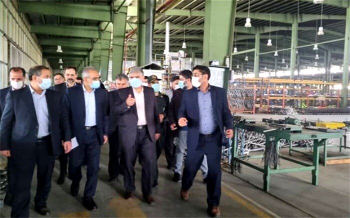 تاکید معاون رئیس‌جمهوری بر پیگیری مشکلات واحدهای تولیدی و صنعتی