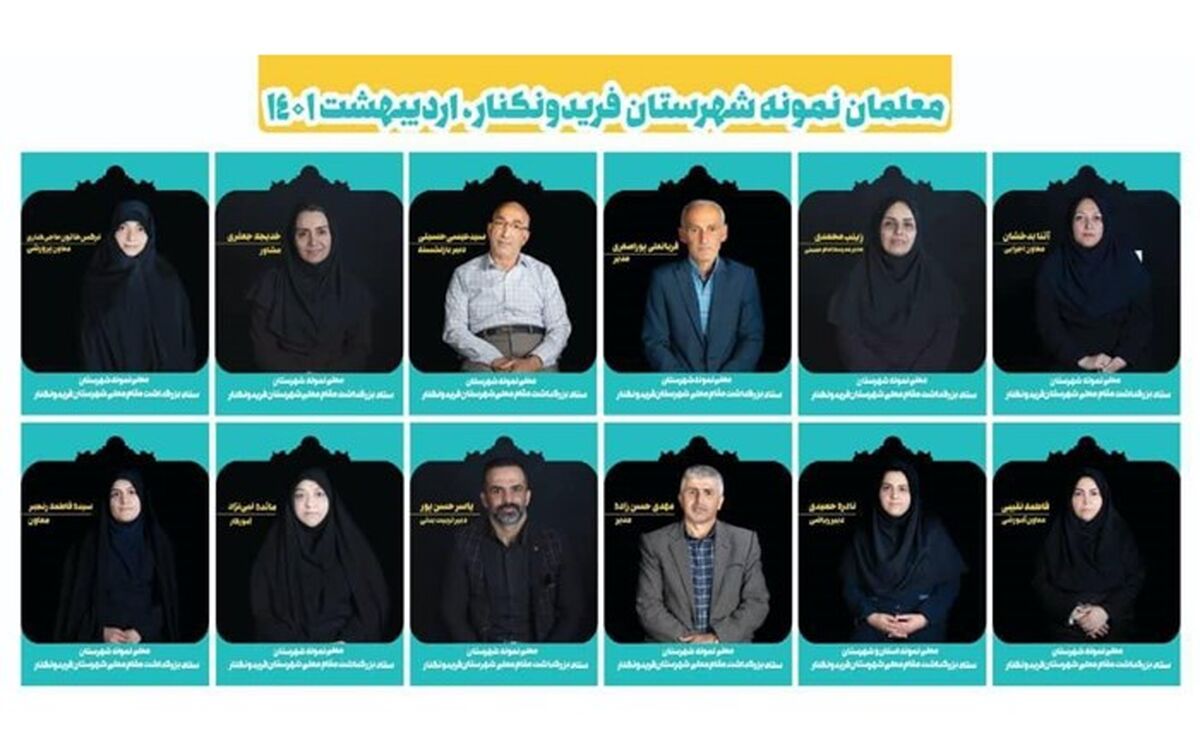 تجلیل از ۱۲ معلم نمونه استانی و شهرستانی در فریدونکنار به‌مناسبت مقام معلم