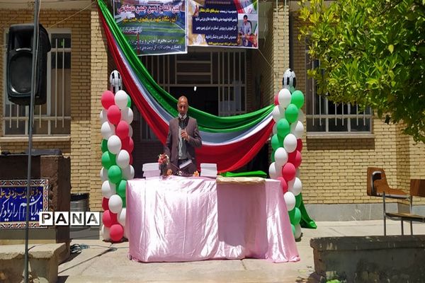 آیین افتتاح پروژه‌های ورزشی طرح شهید سردار سلیمانی شهرستان داراب
