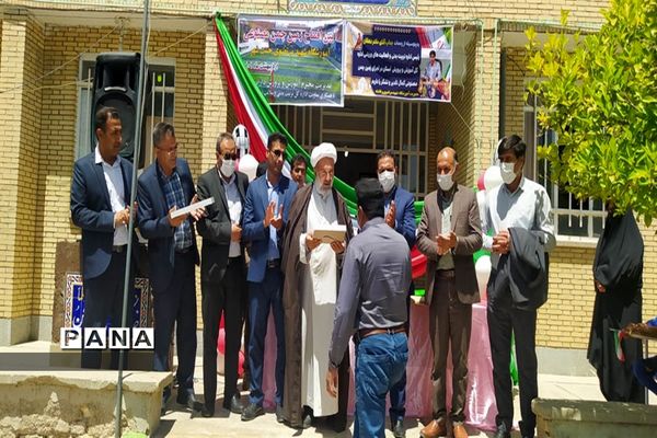 آیین افتتاح پروژه‌های ورزشی طرح شهید سردار سلیمانی شهرستان داراب
