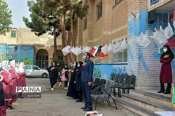 گرامیداشت هفته سلامت در دبستان دخترانه پروین اعتصامی در شهرستان قدس