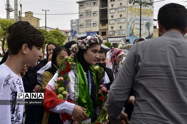 استقبال از بانوی طلایی المپیک در بهنمیر