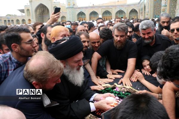 تشییع آیت الله فاطمی نیا در قم