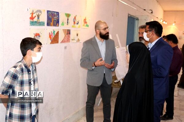 آیین افتتاحیه نمایشگاه گروهی تصویرسازی شاهنامه فردوسی شهرستان فیروزکوه
