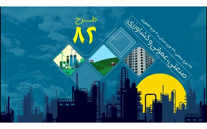 افتتاح همزمان ۸۲ طرح صنعتی، عمرانی و کشاورزی/فیلم