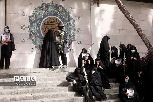 مراسم تشییع پیکر مرحوم  آیت الله فاطمی‌نیا در دانشگاه تهران