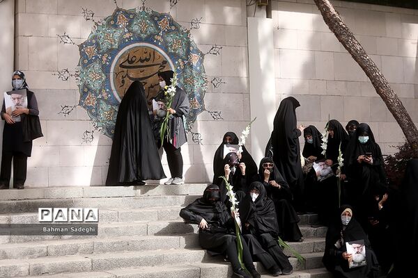 مراسم تشییع پیکر مرحوم  آیت الله فاطمی‌نیا در دانشگاه تهران