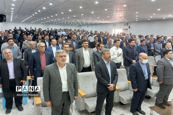 آیین تکریم و معارفه مدیر آموزش و پرورش خلیل‌آباد