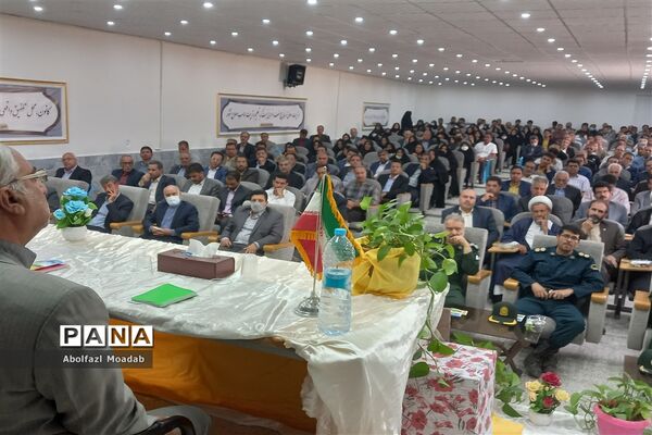آیین تکریم و معارفه مدیر آموزش و پرورش خلیل‌آباد