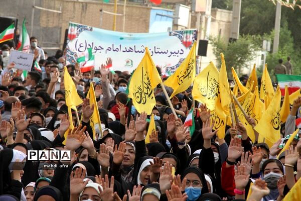 اجتماع چند هزار نفری سرود سلام فرمانده شهرستان بهبهان