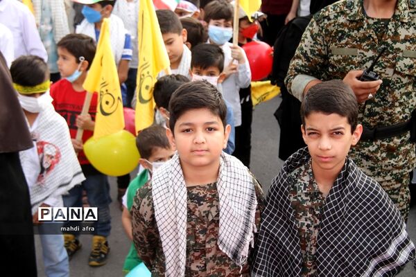 اجتماع چند هزار نفری سرود سلام فرمانده شهرستان بهبهان