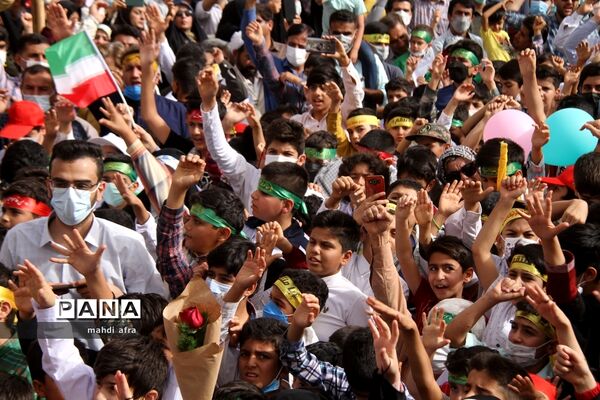 اجتماع چند هزار نفری سرود سلام فرمانده شهرستان بهبهان
