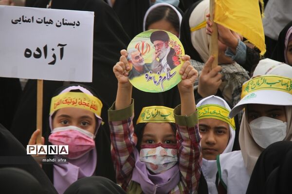 اجتماع چند هزار نفری سرود سلام فرمانده شهرستان بهبهان